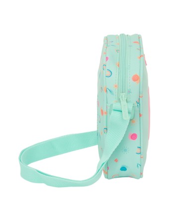 Borsa a Tracolla Safta Caracol Turchese 16 x 18 x 4 cm