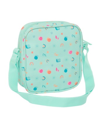 Borsa a Tracolla Safta Caracol Turchese 16 x 18 x 4 cm
