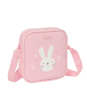 Skuldertaske Safta Kanin Pink 16 x 18 x 4 cm