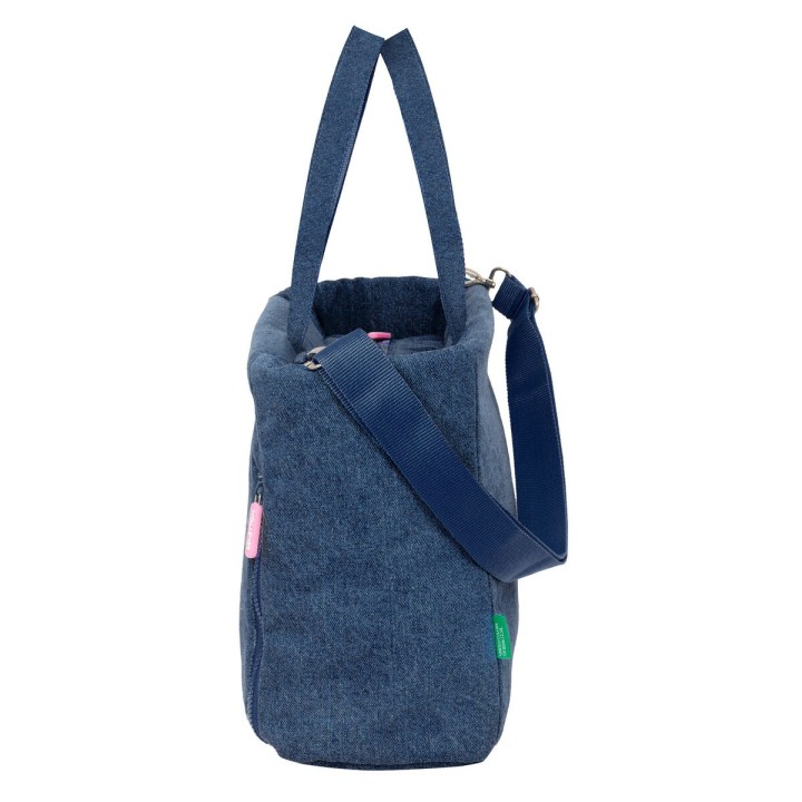 Håndtasker Benetton Denim Blå 40 x 31 x 17 cm