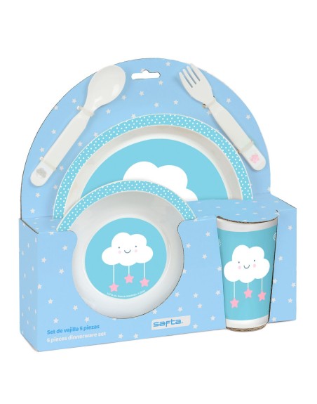 Set de Menaje Infantil Safta Nubes (5 Piezas)