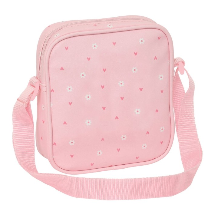 Bolso Bandolera Safta Conejo Rosa 16 x 18 x 4 cm