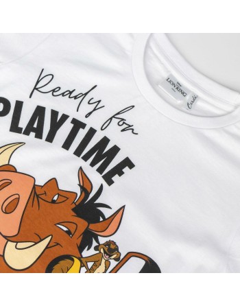 Child's Short Sleeve T-Shirt The Lion King White