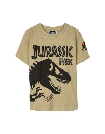 T shirt à manches courtes Enfant Jurassic Park Marron
