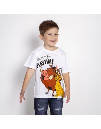 Child's Short Sleeve T-Shirt The Lion King White