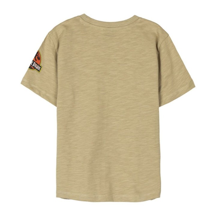 Maglia a Maniche Corte per Bambini Jurassic Park Marrone
