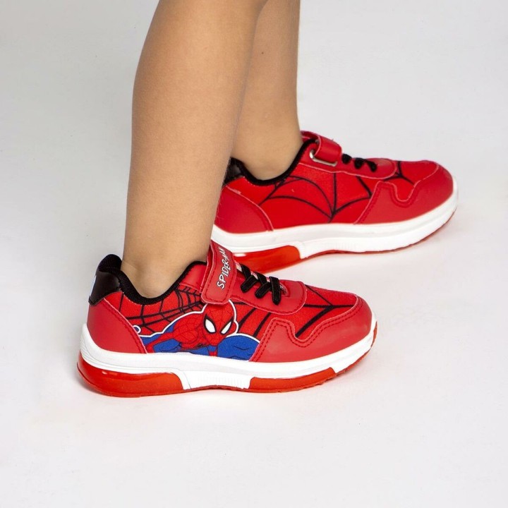 Scarpe Sportive con LED Spider-Man Rosso