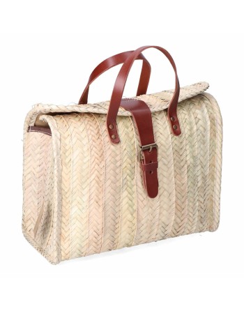 Valigetta EDM Milan 32 x 26 cm Foglia di palma Fibbia Pelle