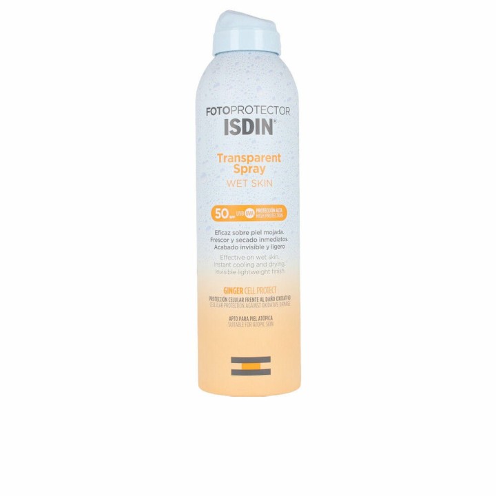 Krop solcreme spray Isdin Fotoprotector Spf 50+ Tørt Forfriskende (250 ml)