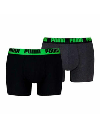 Men's Boxer Shorts Puma EVERRYDAY BASIC 701226387 018 2 Units Green Black