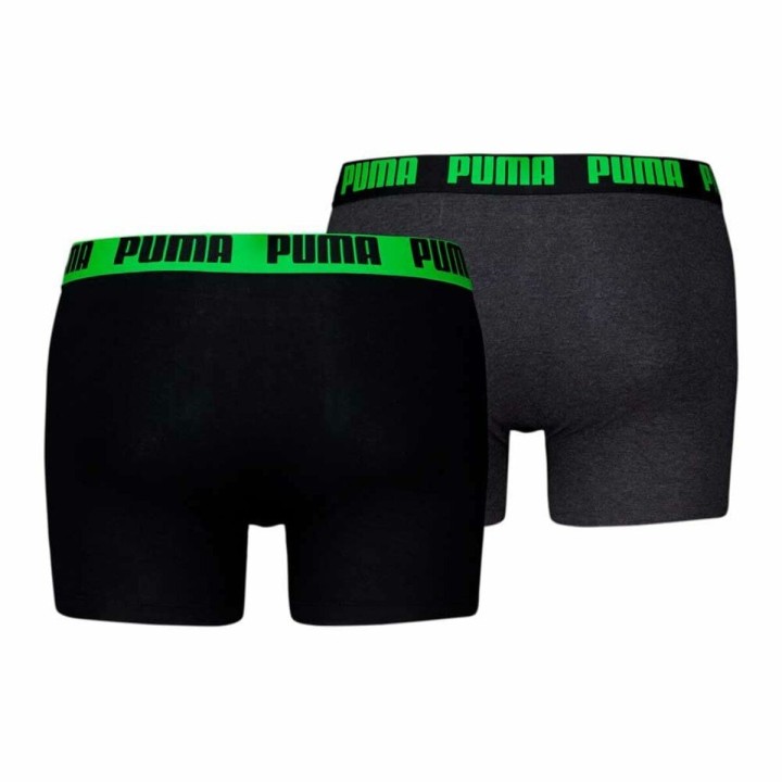 Boxershorts til mænd Puma EVERRYDAY BASIC 701226387 018 2 enheder Grøn Sort