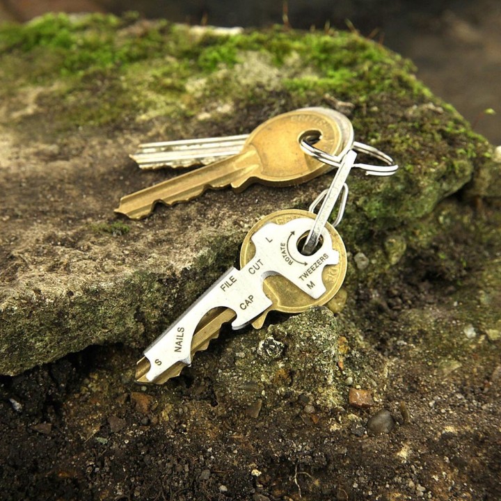 Multi-purpose key ring True Keytool tu247k 8 Funktioner