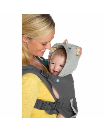 Mochila Portabebé Infantino Cuddle Up Bear Gris + 0 Años + 0 Meses