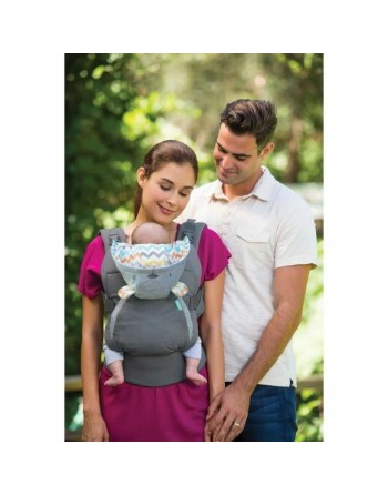 Mochila Portabebé Infantino Cuddle Up Bear Gris + 0 Años + 0 Meses