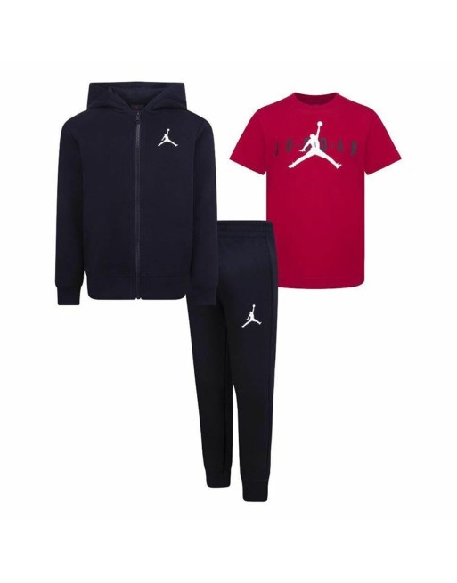 Sportstøj til Baby Jordan Essentials Fleeze Box Sort Rød