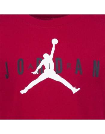 Conjunto Deportivo para Bebé Jordan Essentials Fleeze Box Negro Rojo