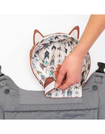 Mochila Portabebé Infantino Cuddle Up Fox + 6 Meses + 0 Meses