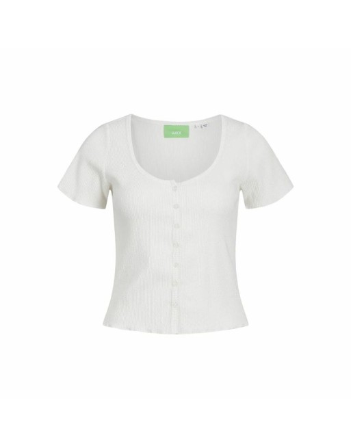 T-shirt à manches courtes femme Jack & Jones Jxlucinda Str Ss  Blanc