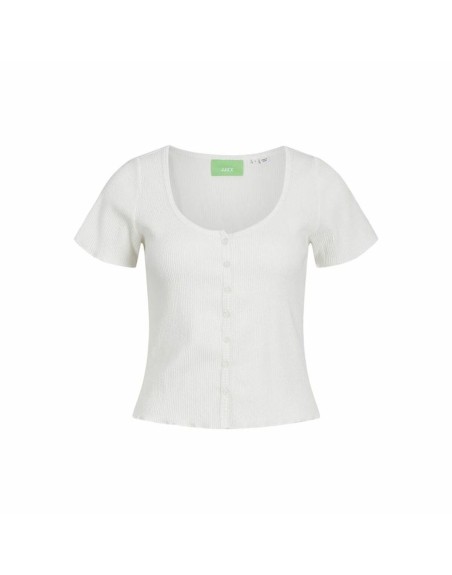 T-shirt à manches courtes femme Jack & Jones Jxlucinda Str Ss  Blanc