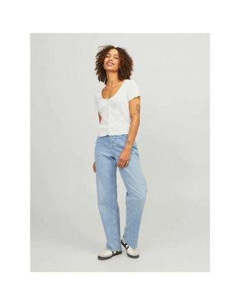 T-shirt à manches courtes femme Jack & Jones Jxlucinda Str Ss  Blanc