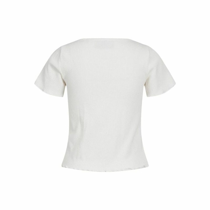 Kortærmet T-shirt til Kvinder Jack & Jones Jxlucinda Str Ss  Hvid
