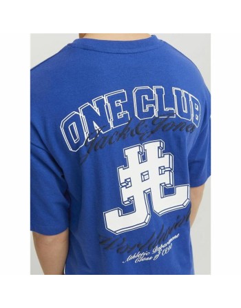 T shirt à manches courtes Enfant Jack & Jones Jorcole Back Print Bleu foncé