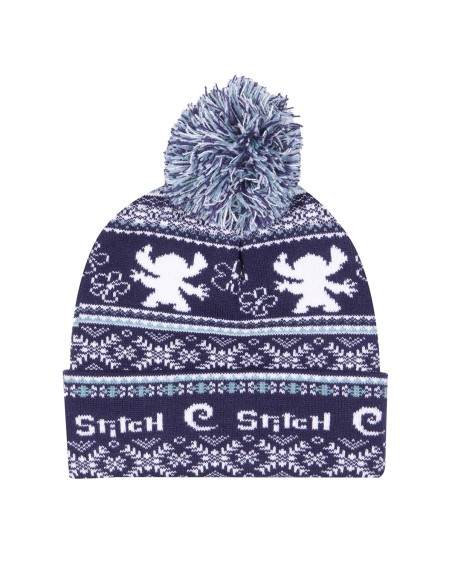 Cappello Stitch Fair Isle Pom Beanie Blu Marino