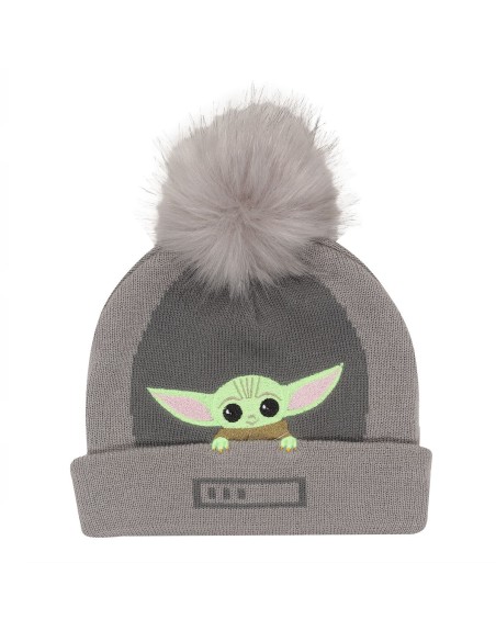 Chapeau The Mandalorian Grogu In The Crib Beanie Gris