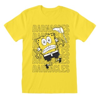 Unisex Kurzarm-T-Shirt Spongebob Barnacles Gelb