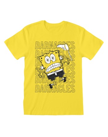 T-shirt à manches courtes unisex Spongebob Barnacles Jaune