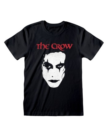 Unisex Kurzarm-T-Shirt The Crow Face Schwarz