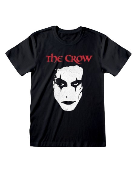 Unisex Kurzarm-T-Shirt The Crow Face Schwarz