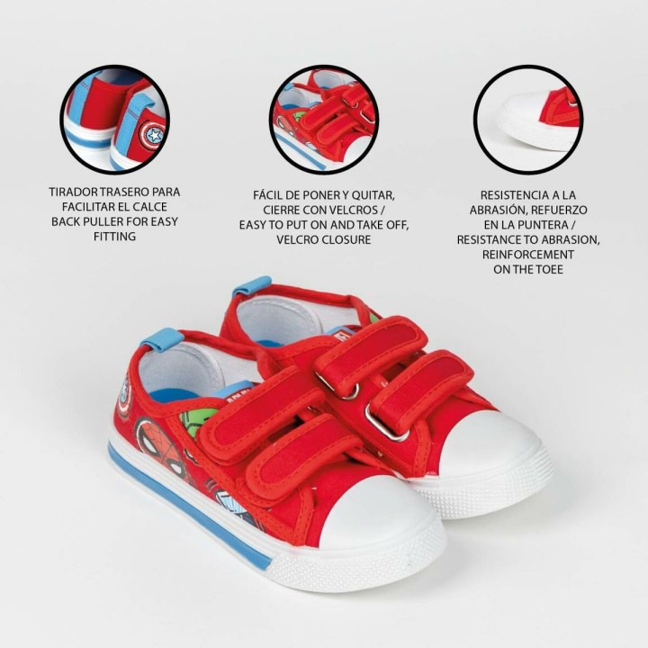 Zapatillas Casual Niño The Avengers Rojo