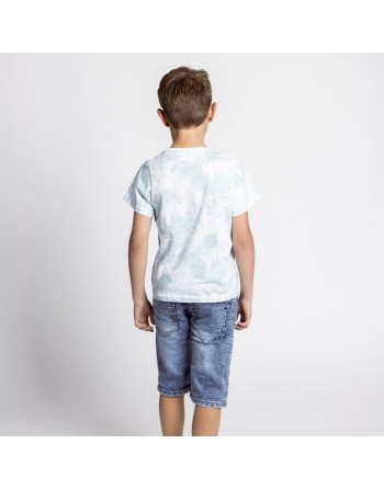 Maglia a Maniche Corte per Bambini Stitch Multicolore