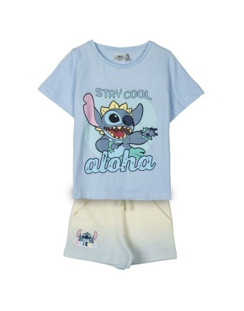 Pijama Infantil Stitch Azul claro