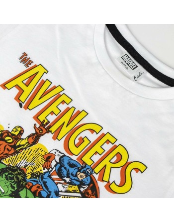 Maglia a Maniche Corte per Bambini Marvel Bianco