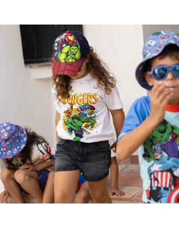 Maglia a Maniche Corte per Bambini Marvel Bianco