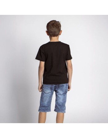 Maglia a Maniche Corte per Bambini Sonic Nero