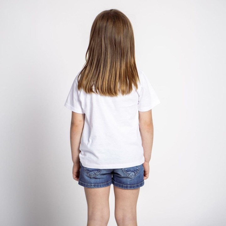 Børne Kortærmet T-shirt Stitch Hvid