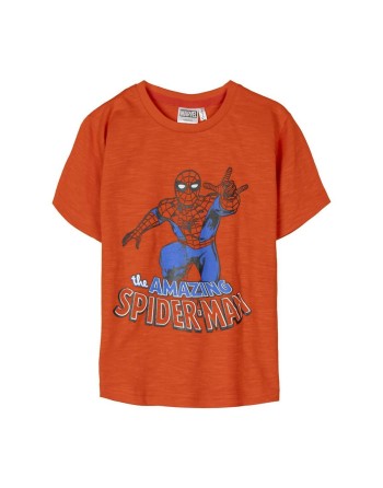 T shirt à manches courtes Enfant Spider-Man Orange
