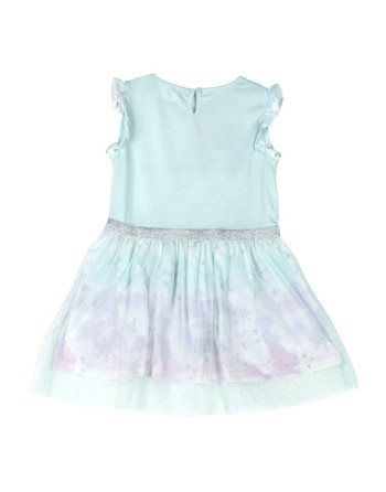 Vestido Frozen Turquesa
