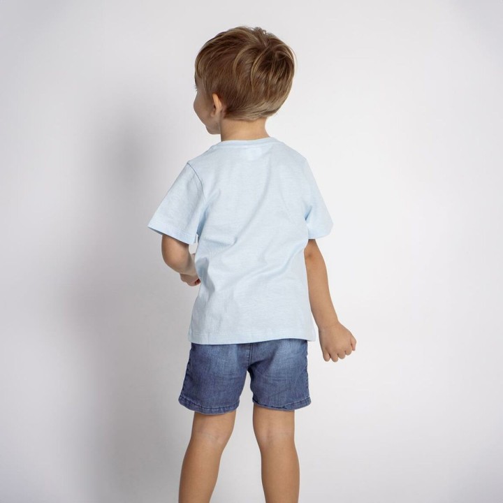 Børne Kortærmet T-shirt Stitch Lyseblå