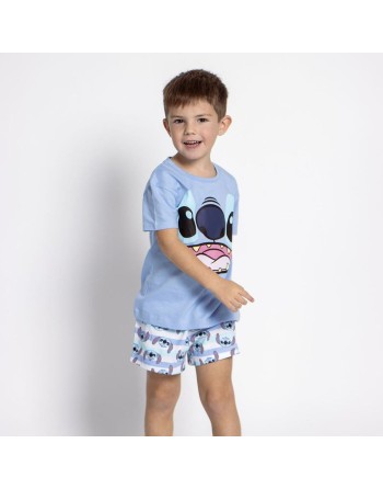 Pijama Infantil Stitch Azul