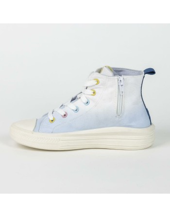 Kids Casual Boots Stitch Light Blue