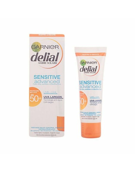 Écran solaire visage Sensitive Delial SPF 50+ (50 ml) (Unisexe) (50 ml)