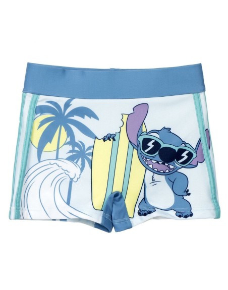 Bañador Boxer Para Niños Stitch Azul