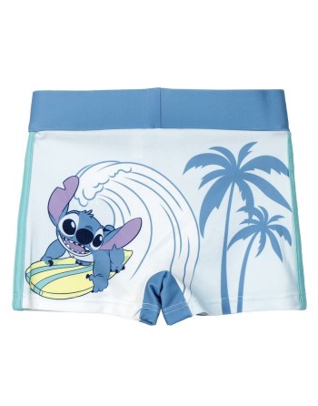 Bañador Boxer Para Niños Stitch Azul