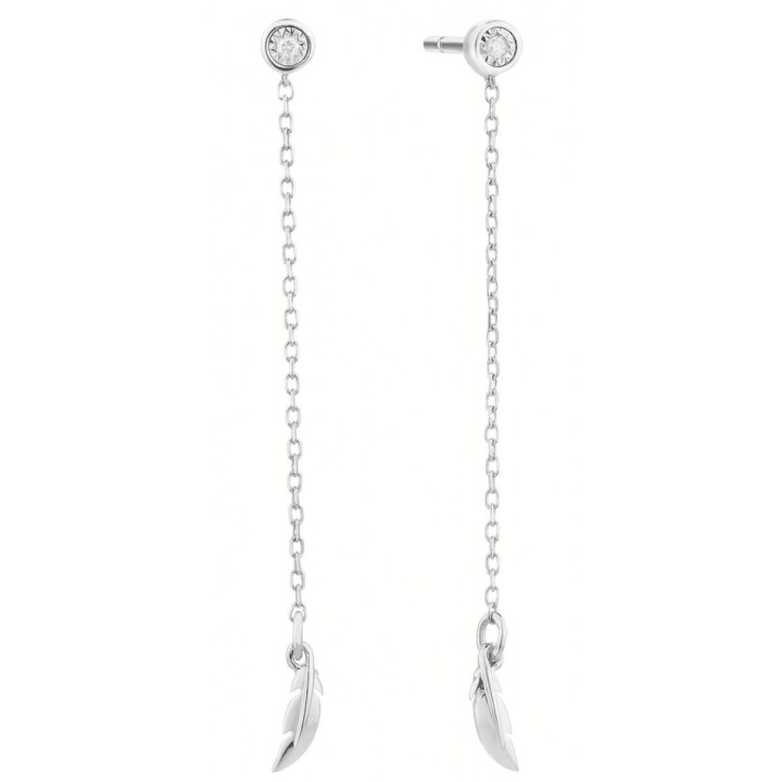 Damenohrringe Secrecy E8245CDAWA900 Sterlingsilber 5 cm
