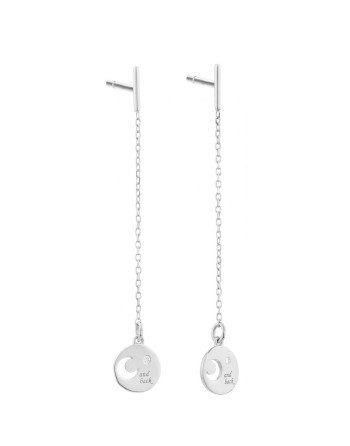 Damenohrringe Secrecy E8244CDAWA900 Sterlingsilber 4 cm