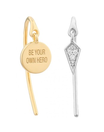 Pendientes Mujer Secrecy E8235CDAWW900 Plata de ley 3 cm
